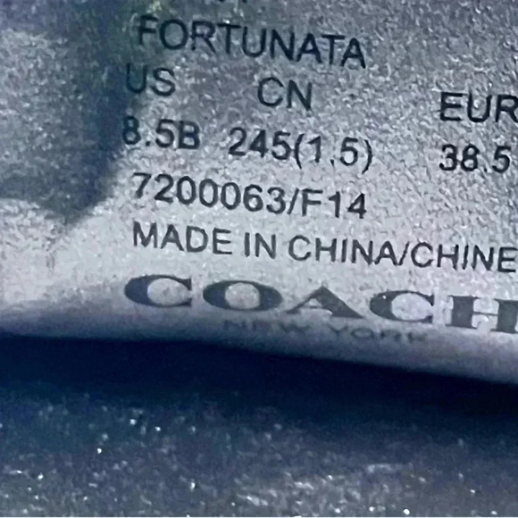 Coach Fortunata Shoes Size 8.5B - Picture 5 of 6